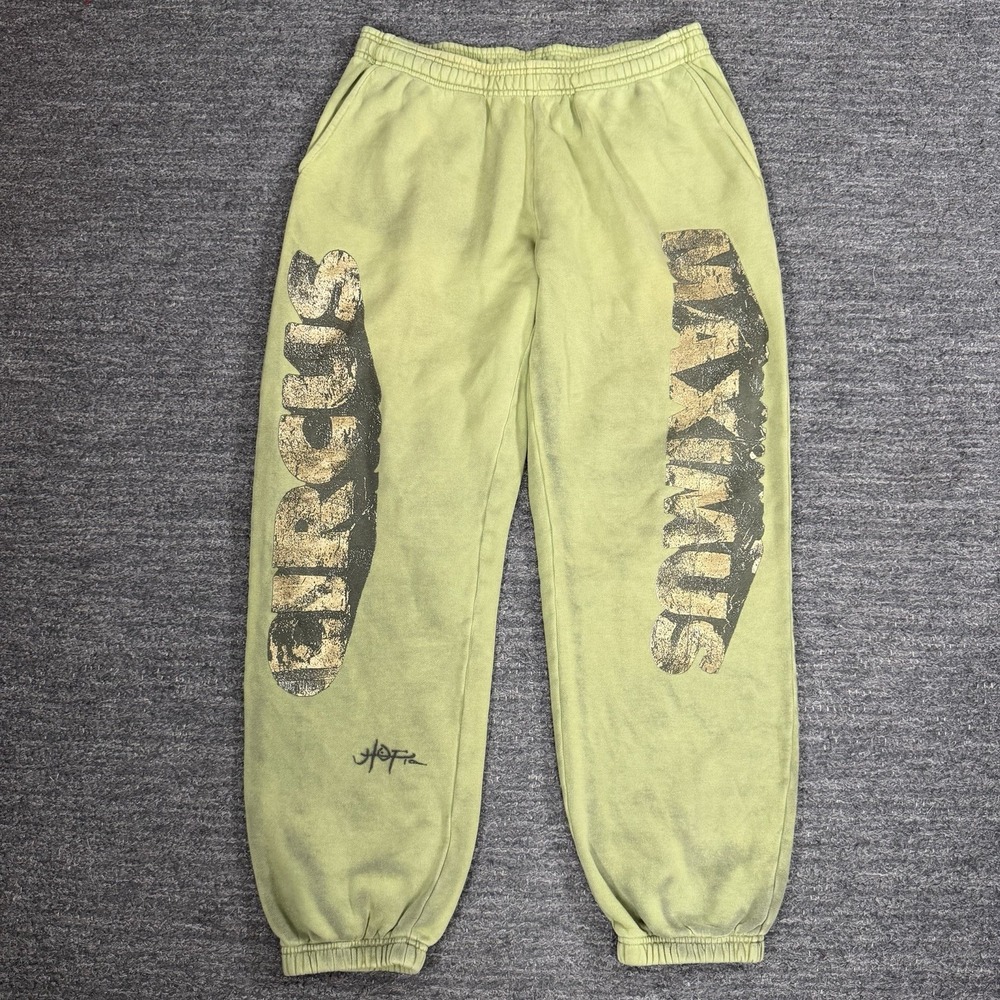 Travis Scott Sweatpants Men XL Circus Maximus Cactus Jack Green Utopia 2023